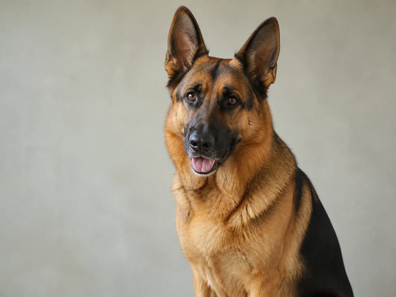 Healthy adult German Shepherd Dog breed portrait