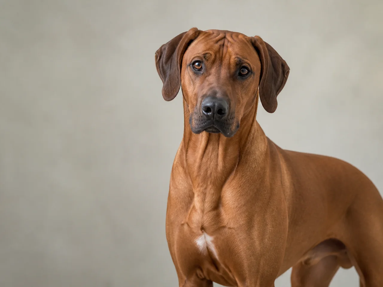 Healthy adult Rhodesian Ridgeback breed portrait