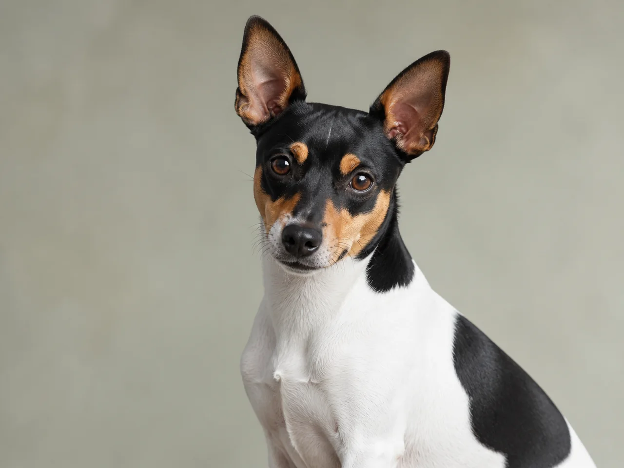 Healthy adult Toy Fox Terrier breed portrait